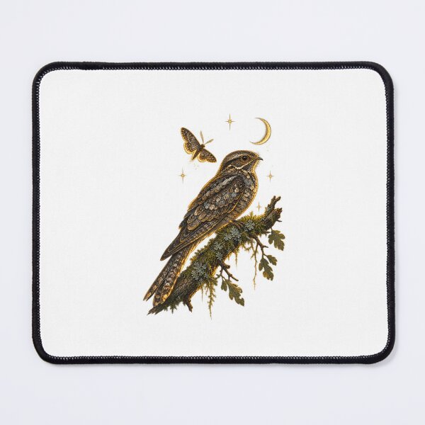 Item preview, Nightjar | Moonlit Dusk Woodland Bird Art | Birdwatcher Gift designed and sold by Brackenlume Studio.