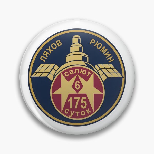 Item preview, Soviet Salyut 6 EO-3 175-Day Endurance Mission Patch designed and sold by CharlieDesings.