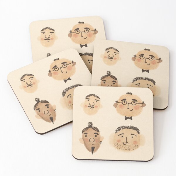 Item preview, Quirky Hand Drawn Faces Character Collection designed and sold by patricijasojat.
