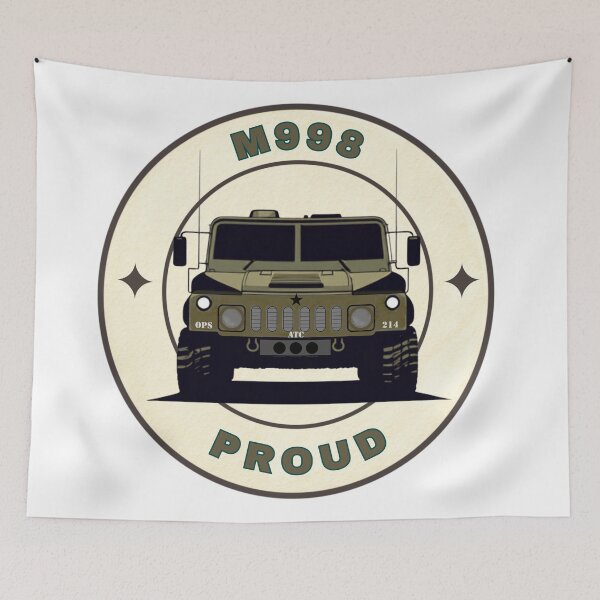 Item preview, M998 and Proud – HMMWV Model Badge Tee | Tactical Vehicle Graphic Design designed and sold by SIGNAL & BLOOM.