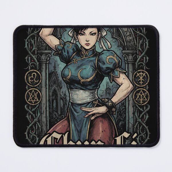 Item preview, Chun Li Street Fighter Gothic Gamer Graphic Tee designed and sold by Senpaiwaves.