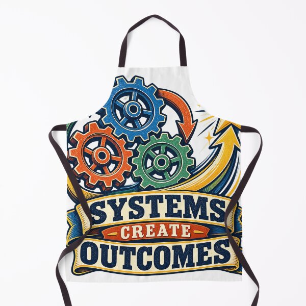 Item preview, Systems Create Outcomes Systems Thinking Quote designed and sold by Shope Buzz.