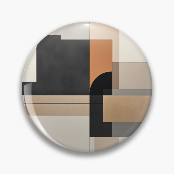 Item preview, Minimalist Architectural Abstraction - Geometric Bauhaus & Earth Tone Block Canvas designed and sold by Zaramodo.