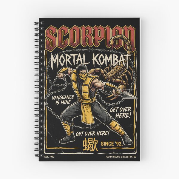 Item preview, Scorpion Mortal Kombat Gothic Video Game Streetwear Tee designed and sold by Senpaiwaves.