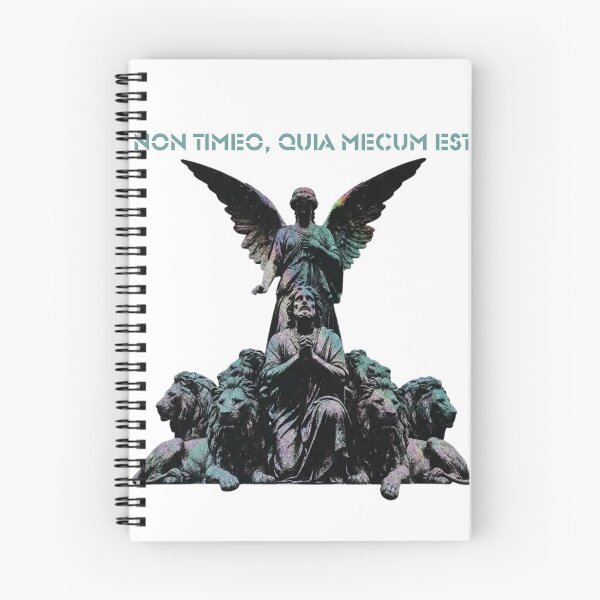 Item preview, Non Timeo Quia Mecum Est Latin Quote Angel Statue Dark Academia designed and sold by Love Christ Live Life.