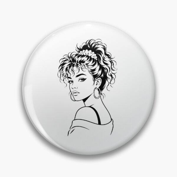 Item preview, Retro 1980s Glamour Woman with Big Hair designed and sold by PixelBlob.