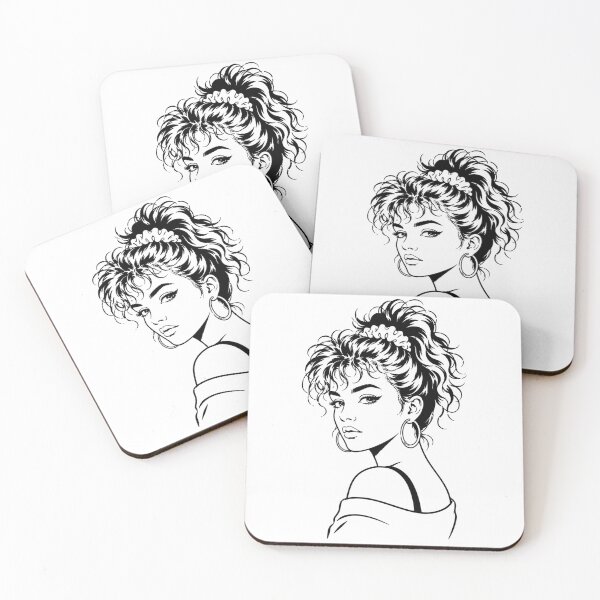 Item preview, Retro 1980s Glamour Woman with Big Hair designed and sold by PixelBlob.