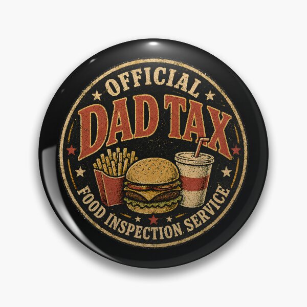 Item preview, Funny Dad Tax Food Inspector Dad Humor Burger Fries Fast Food Lover Fathers Day Gift designed and sold by designstoriesMK.
