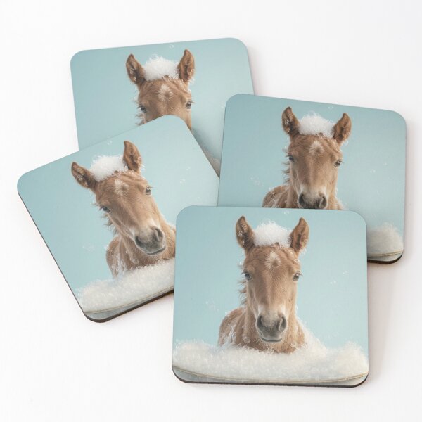 Item preview, Baby Horse Bubble Bath Cute Nursery Bathroom Wall Art designed and sold by LazyOwlStore.