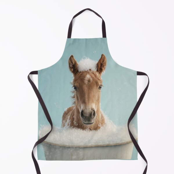 Item preview, Baby Horse Bubble Bath Cute Nursery Bathroom Wall Art designed and sold by LazyOwlStore.