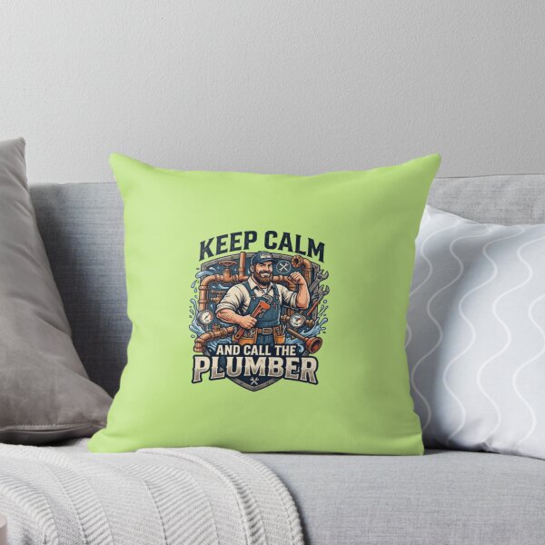 Item preview, Keep Calm Call The Plumber Funny Plumbing Art designed and sold by PixelStyle Studio.
