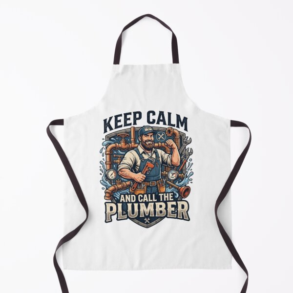 Item preview, Keep Calm Call The Plumber Funny Plumbing Art designed and sold by PixelStyle Studio.