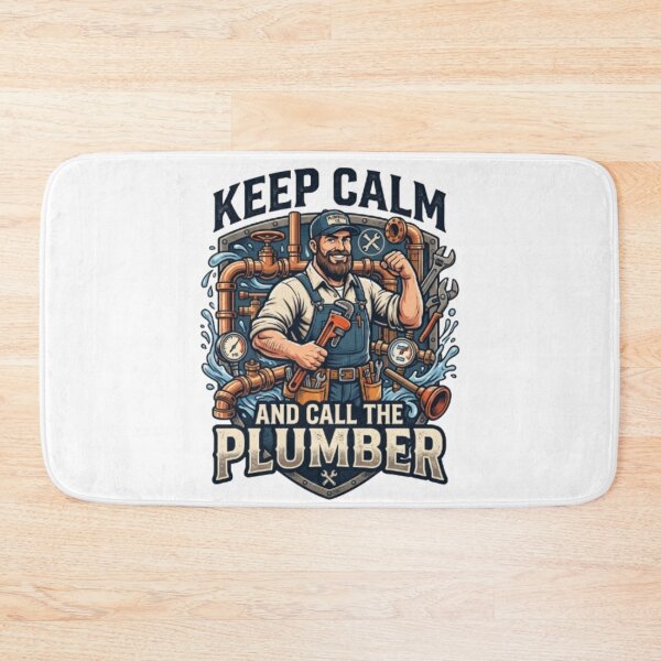 Item preview, Keep Calm Call The Plumber Funny Plumbing Art designed and sold by PixelStyle Studio.