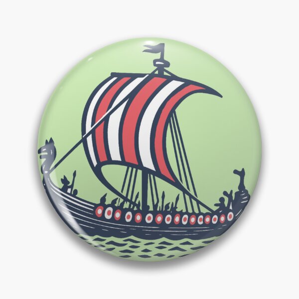 Item preview, Classic Norse Longship Symbol | Simple Nordic Viking Ship Drakkar Sailing Symbol designed and sold by CoolHistoryMan.