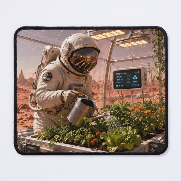 Item preview, Astronaut Gardening on Mars designed and sold by ArcaneVisionArt.