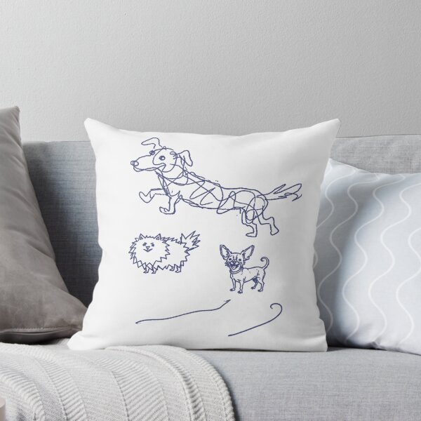 Item preview, Funny Dog Doodles – Dachshund Chihuahua and Pomeranian Sketch designed and sold by PhokaPhokich.