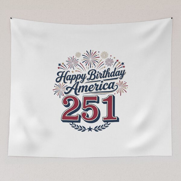 Item preview, Happy Birthday America 251 designed and sold by domostore.