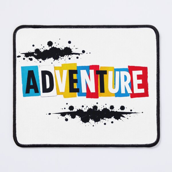 Item preview, ADVENTURE – Colorful Ransom Note Typography designed and sold by GabeMountainArt.