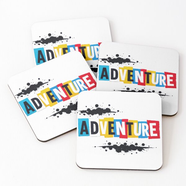 Item preview, ADVENTURE – Colorful Ransom Note Typography designed and sold by GabeMountainArt.
