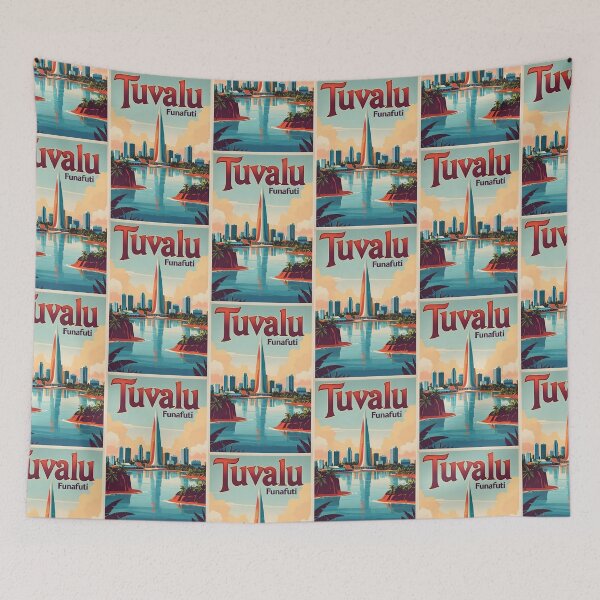 Item preview, Funafuti Tuvalu Vintage Travel Tourism designed and sold by TravelersGems.