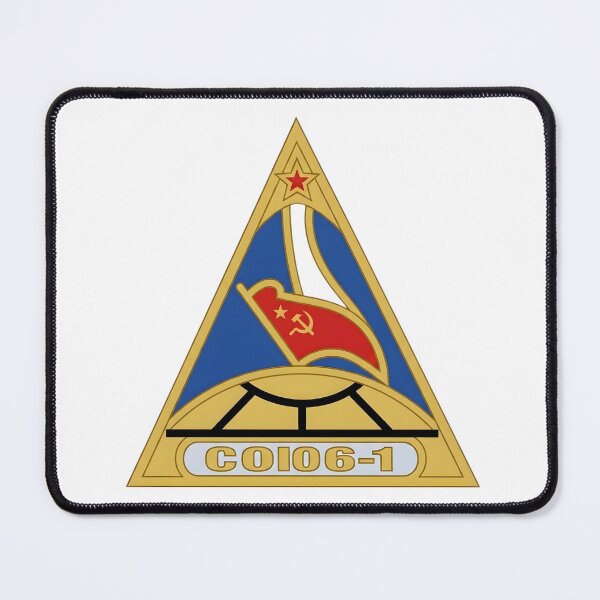Item preview, Soviet Soyuz 1 Space Mission Triangular Emblem designed and sold by CharlieDesings.