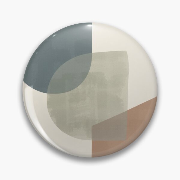Item preview, Organic Geometric Modern Abstraction - Muted Slate Blue, Sage Green & Terracotta Shapes designed and sold by Zaramodo.