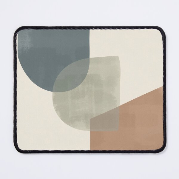 Item preview, Organic Geometric Modern Abstraction - Muted Slate Blue, Sage Green & Terracotta Shapes designed and sold by Zaramodo.