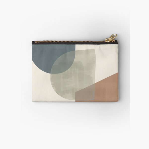 Item preview, Organic Geometric Modern Abstraction - Muted Slate Blue, Sage Green & Terracotta Shapes designed and sold by Zaramodo.