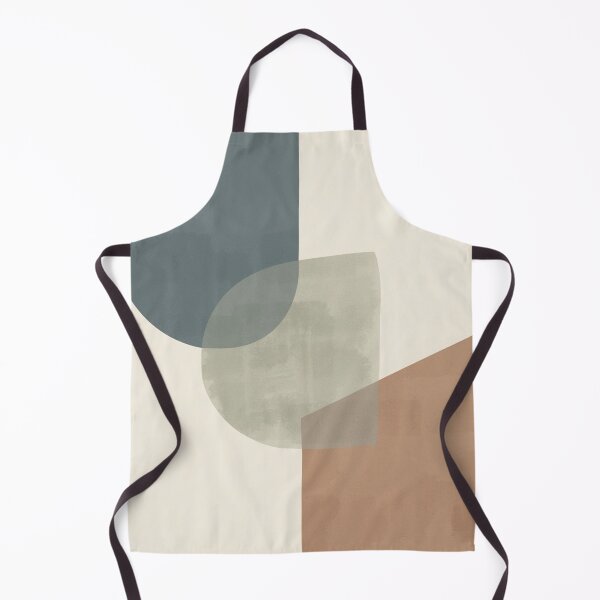 Item preview, Organic Geometric Modern Abstraction - Muted Slate Blue, Sage Green & Terracotta Shapes designed and sold by Zaramodo.