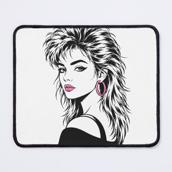 Item preview, Retro Glamour Woman with Voluminous Hair designed and sold by PixelBlob.