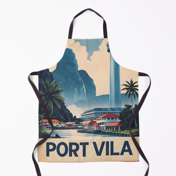 Item preview, Port Vila Vanuatu Vintage Travel Tourism designed and sold by TravelersGems.