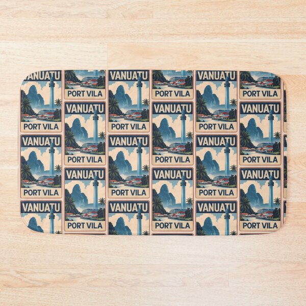 Item preview, Port Vila Vanuatu Vintage Travel Tourism designed and sold by TravelersGems.