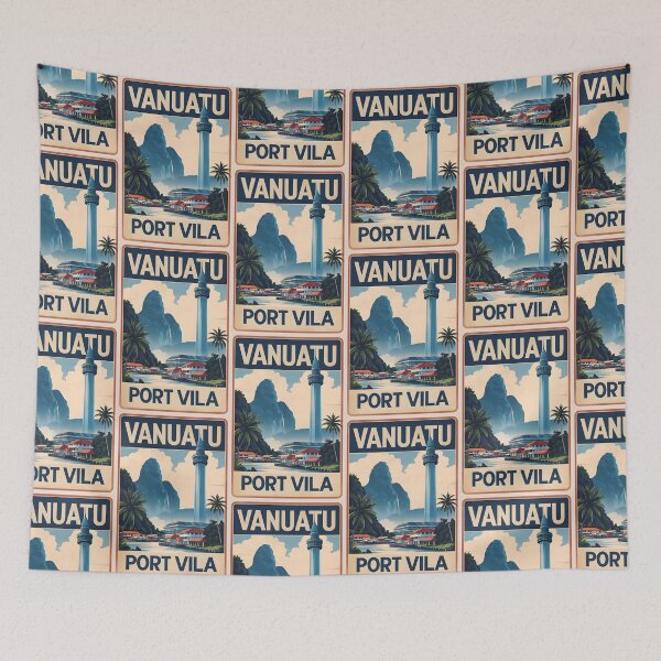 Item preview, Port Vila Vanuatu Vintage Travel Tourism designed and sold by TravelersGems.