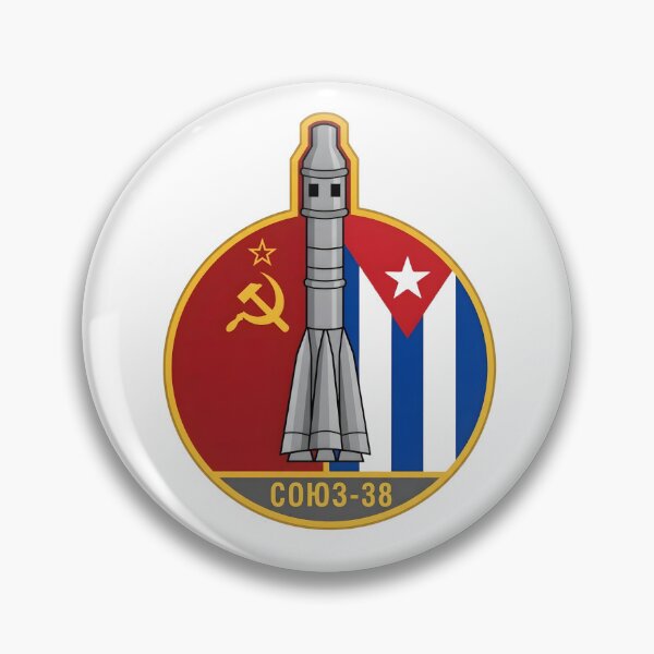 Item preview, Soviet-Cuban Soyuz 38 Interkosmos Space Mission Patch designed and sold by CharlieDesings.