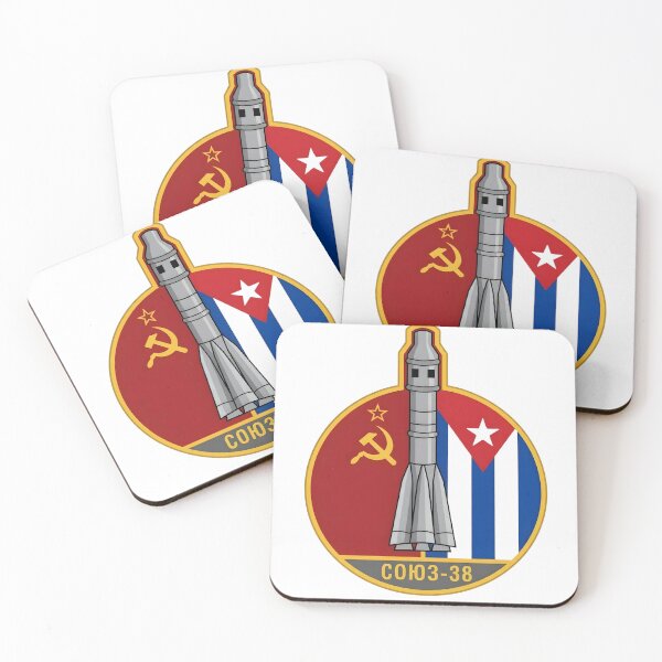 Item preview, Soviet-Cuban Soyuz 38 Interkosmos Space Mission Patch designed and sold by CharlieDesings.