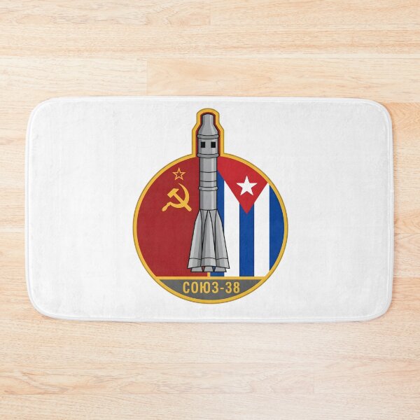Item preview, Soviet-Cuban Soyuz 38 Interkosmos Space Mission Patch designed and sold by CharlieDesings.