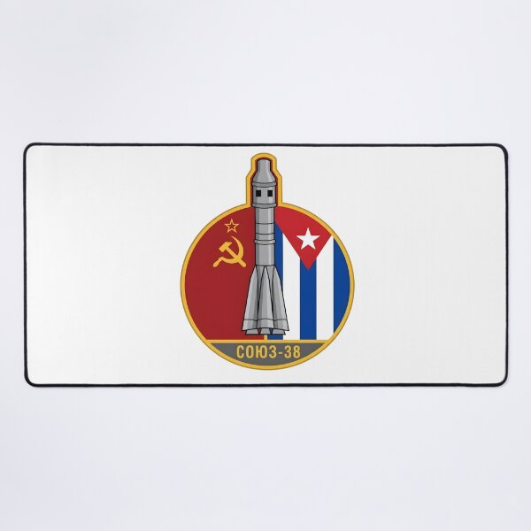 Item preview, Soviet-Cuban Soyuz 38 Interkosmos Space Mission Patch designed and sold by CharlieDesings.