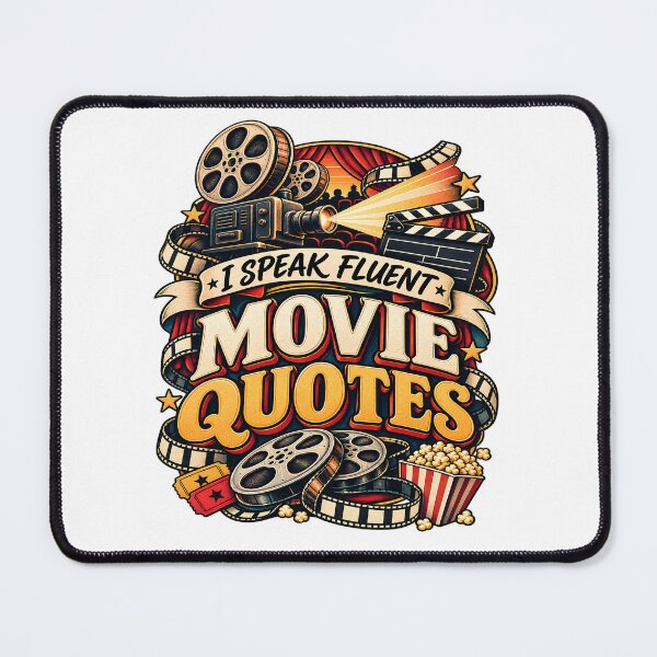Item preview, Speak Fluent Movie Quotes Tank Top, Funny Movie Lover Gift, Film Buff Humor Graphic Tee, Cinema Fan Shirt for Women designed and sold by OUICHA.
