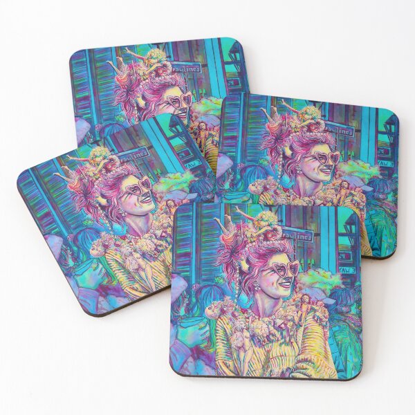 Item preview, Doll Parts Portrait at Mardi Gras No. 1 designed and sold by LaurenMarieArt.