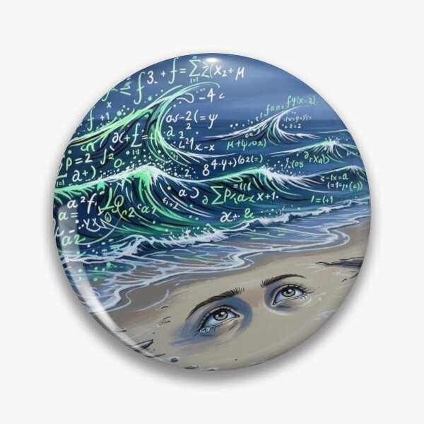 Item preview, Math Teacher Gift Physics Equations Ocean Wave Art designed and sold by Breezes-of-Ida.