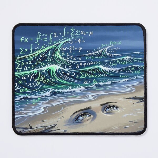 Item preview, Math Teacher Gift Physics Equations Ocean Wave Art designed and sold by Breezes-of-Ida.