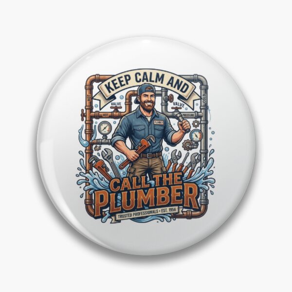 Item preview, Vintage Plumber Keep Calm And Call The Plumber designed and sold by PixelStyle Studio.