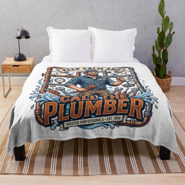 Item preview, Vintage Plumber Keep Calm And Call The Plumber designed and sold by PixelStyle Studio.
