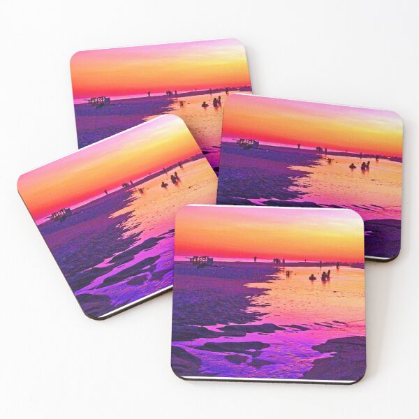Item preview, Sunset at Beach in Puddle designed and sold by Russell Paul Fernando.