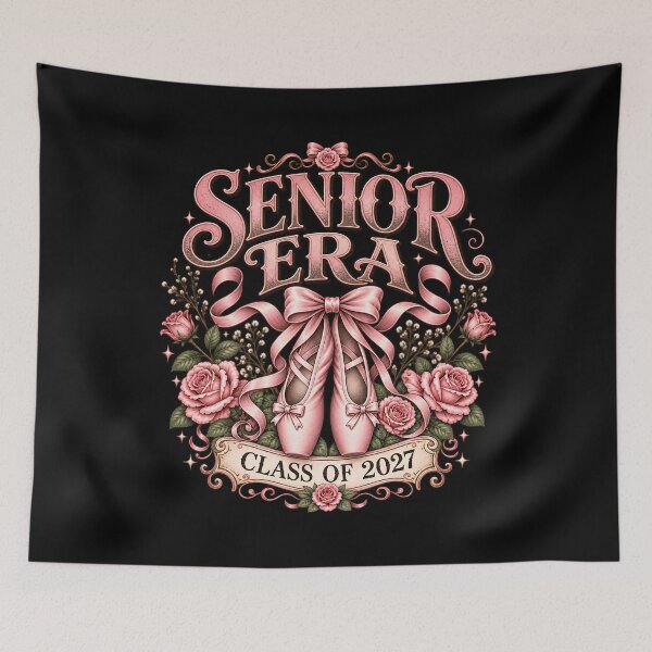 Item preview, Senior Era Class of 2027 Ballet – Coquette Bow Graduation Design designed and sold by CalmDownZone ⭐️⭐️⭐️⭐️⭐️.