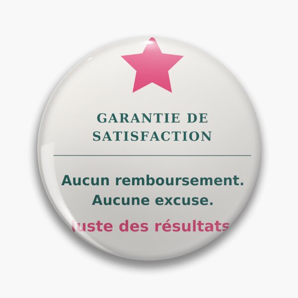 Item preview, Satisfaction guaranteed, no refunds, no excuses, just results - Humorous quote designed and sold by VYNCERA.
