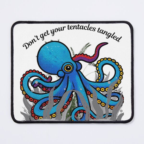 Item preview, Don't Get Your Tentacles Tangled | Funny Pop Art Octopus Design designed and sold by DonnaRaine.