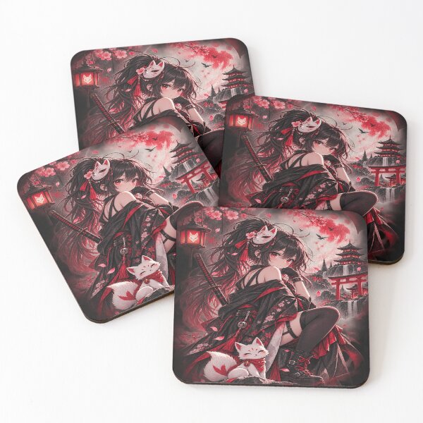 Item preview, Kawaii Kitsune Samurai – Cute Japanese Anime Warrior designed and sold by Lumvero.