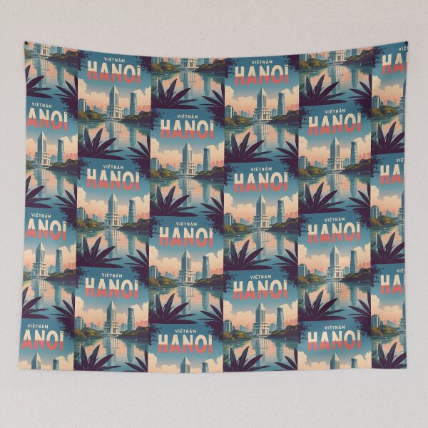 Item preview, Hanoi Vietnam Vintage Travel Tourism designed and sold by TravelersGems.