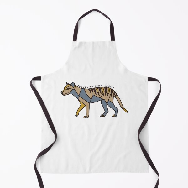 Item preview, Geometric Tasmanian Tiger - Mustard & Grey Accents designed and sold by AnimalsKnowAll.